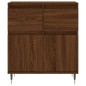 vidaXL Aparador madera contrachapada marrón roble 60x35x70 cm vidaXL Aparador madera contrachapada marrón roble 60x35x70 cm