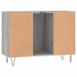 vidaXL Mueble de baño madera de ingeniería gris Sonoma 80x33x60 cm