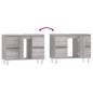 vidaXL Mueble de baño madera de ingeniería gris Sonoma 80x33x60 cm