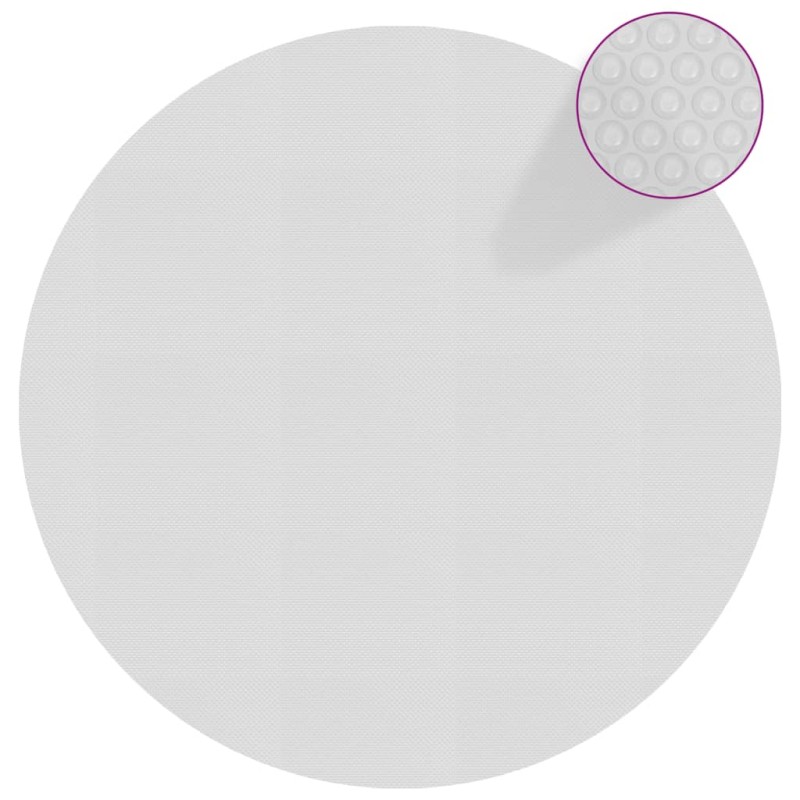 vidaXL Cubierta solar de piscina de PE flotante gris 549 cm vidaXL Cubierta solar de piscina de PE flotante gris 549 cm