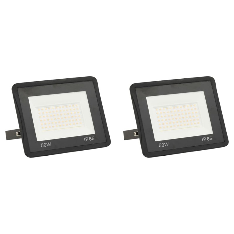 vidaXL Focos LED 50 W 2 unidades blanco frío vidaXL Focos LED 50 W 2 unidades blanco frío