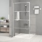 vidaXL Mampara de ducha vidrio ESG transparente plateado 100x195 cm vidaXL Mampara de ducha vidrio ESG transparente plateado 100x195 cm