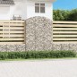 vidaXL Cesta gaviones forma arco hierro galvanizado 150x50x200/220 cm vidaXL Cesta gaviones forma arco hierro galvanizado 150x50x200/220 cm