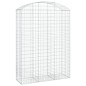 vidaXL Cesta gaviones forma arco hierro galvanizado 150x50x200/220 cm vidaXL Cesta gaviones forma arco hierro galvanizado 150x50x200/220 cm