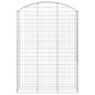 vidaXL Cesta gaviones forma arco hierro galvanizado 150x50x200/220 cm vidaXL Cesta gaviones forma arco hierro galvanizado 150x50x200/220 cm