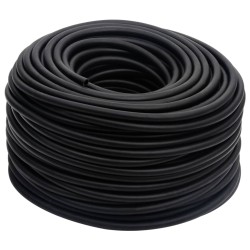 vidaXL Manguera de aire híbrida caucho y PVC negro 15 mm 50 m