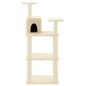 vidaXL Rascador para gatos con postes de sisal crema 119 cm vidaXL Rascador para gatos con postes de sisal crema 119 cm