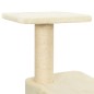 vidaXL Rascador para gatos con postes de sisal crema 119 cm vidaXL Rascador para gatos con postes de sisal crema 119 cm