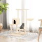 vidaXL Rascador para gatos con postes de sisal color crema 94,5 cm vidaXL Rascador para gatos con postes de sisal color crema 94,5 cm