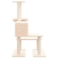 vidaXL Rascador para gatos con postes de sisal color crema 94,5 cm vidaXL Rascador para gatos con postes de sisal color crema 94,5 cm