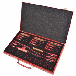 vidaXL Kit reparación rosca bujía incandescente 63 pzas M8 M9 M10 M12