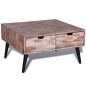 vidaXL Mesa de centro con 4 cajones de madera de teca reciclada vidaXL Mesa de centro con 4 cajones de madera de teca reciclada