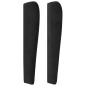 vidaXL Cabecero con orejas de terciopelo negro 103x23x118/128 cm