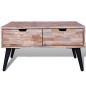 vidaXL Mesa de centro con 4 cajones de madera de teca reciclada vidaXL Mesa de centro con 4 cajones de madera de teca reciclada