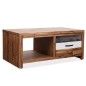 vidaXL Mesa de centro de madera maciza de acacia 90x50x37,5 cm