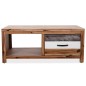 vidaXL Mesa de centro de madera maciza de acacia 90x50x37,5 cm