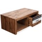 vidaXL Mesa de centro de madera maciza de acacia 90x50x37,5 cm