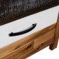 vidaXL Mesa de centro de madera maciza de acacia 90x50x37,5 cm