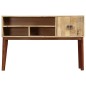 vidaXL Mesa consola de madera maciza de mango rugosa 115x30x76 cm vidaXL Mesa consola de madera maciza de mango rugosa 115x30x76 cm