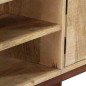 vidaXL Mesa consola de madera maciza de mango rugosa 115x30x76 cm vidaXL Mesa consola de madera maciza de mango rugosa 115x30x76 cm
