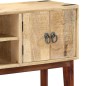 vidaXL Mesa consola de madera maciza de mango rugosa 115x30x76 cm vidaXL Mesa consola de madera maciza de mango rugosa 115x30x76 cm