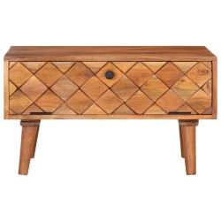vidaXL Mesa de centro de madera maciza de acacia 68x68x38 cm