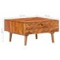 vidaXL Mesa de centro de madera maciza de acacia 68x68x38 cm vidaXL Mesa de centro de madera maciza de acacia 68x68x38 cm