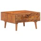 vidaXL Mesa de centro de madera maciza de acacia 68x68x38 cm vidaXL Mesa de centro de madera maciza de acacia 68x68x38 cm