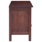 vidaXL Mueble para TV marrón clásico madera maciza caoba 100x30x45 cm