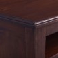 vidaXL Mueble para TV marrón clásico madera maciza caoba 100x30x45 cm