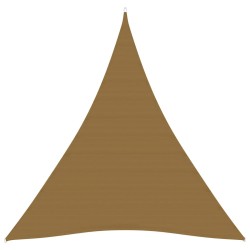vidaXL Toldo de vela gris taupe HDPE 160 g/m² 5x7x7 m
