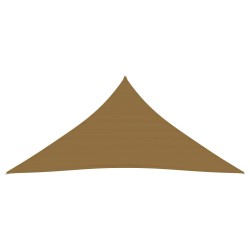 vidaXL Toldo de vela gris taupe HDPE 160 g/m² 5x7x7 m