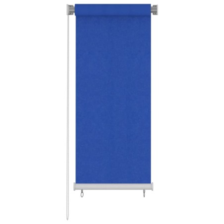 vidaXL Persiana enrollable de jardín HDPE azul 60x140 cm