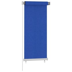 vidaXL Persiana enrollable de jardín HDPE azul 60x140 cm
