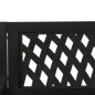 vidaXL Banco balancín de jardín 125 cm acero y plástico negro vidaXL Banco balancín de jardín 125 cm acero y plástico negro