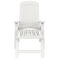 vidaXL Tumbona plegable polipropileno blanca