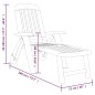 vidaXL Tumbona plegable polipropileno blanca