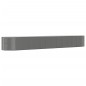 vidaXL Jardinera arriate acero recubrimiento polvo gris 554x100x68 cm vidaXL Jardinera arriate acero recubrimiento polvo gris 554x100x68 cm