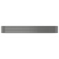 vidaXL Jardinera arriate acero recubrimiento polvo gris 554x100x68 cm vidaXL Jardinera arriate acero recubrimiento polvo gris 554x100x68 cm