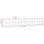 vidaXL Jardinera arriate acero recubrimiento polvo gris 554x100x68 cm vidaXL Jardinera arriate acero recubrimiento polvo gris 554x100x68 cm