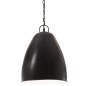 vidaXL Lámpara colgante industrial redonda 25 W negra 32 cm E27 vidaXL Lámpara colgante industrial redonda 25 W negra 32 cm E27
