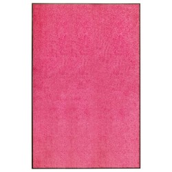 vidaXL Felpudo lavable rosa 120x180 cm