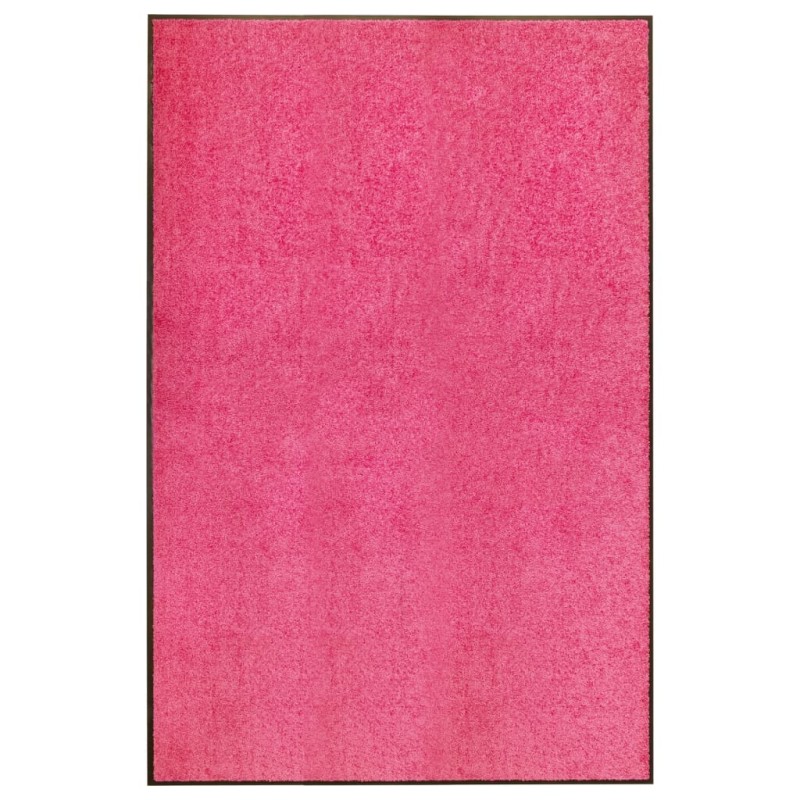 vidaXL Felpudo lavable rosa 120x180 cm vidaXL Felpudo lavable rosa 120x180 cm