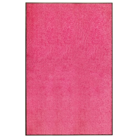 vidaXL Felpudo lavable rosa 120x180 cm