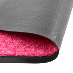 vidaXL Felpudo lavable rosa 120x180 cm