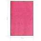 vidaXL Felpudo lavable rosa 120x180 cm vidaXL Felpudo lavable rosa 120x180 cm