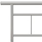 vidaXL Estructura de cama de metal gris 200x200 cm