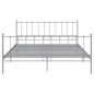 vidaXL Estructura de cama de metal gris 200x200 cm vidaXL Estructura de cama de metal gris 200x200 cm