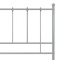 vidaXL Estructura de cama de metal gris 200x200 cm vidaXL Estructura de cama de metal gris 200x200 cm