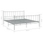 vidaXL Estructura de cama de metal gris 200x200 cm vidaXL Estructura de cama de metal gris 200x200 cm